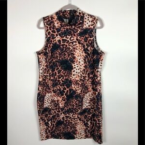 ASOS curve animal print dress women’s size 16